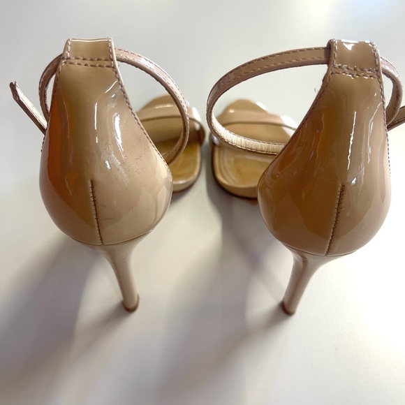 SCHUTZ Cadey Lee Nude / Tan Sandal Heel sz 5.5 - Picture 9 of 15
